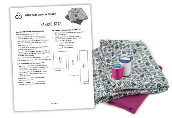 Fabric Kit Assembly Instructions