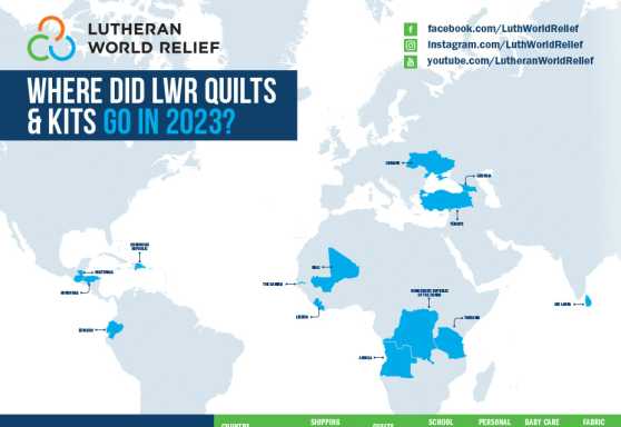 Quilt & Kit Distribution Map - 2023