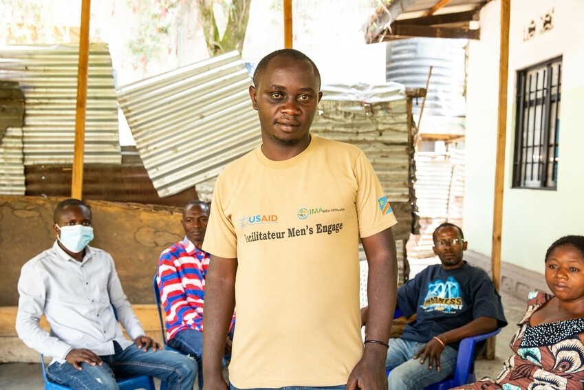 Josue Nsibiro is a facilitator of men's engagement in the USAID Tushinde project.