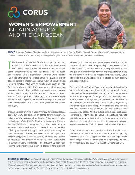 Women’s Empowerment in Latin America and the Caribbean
