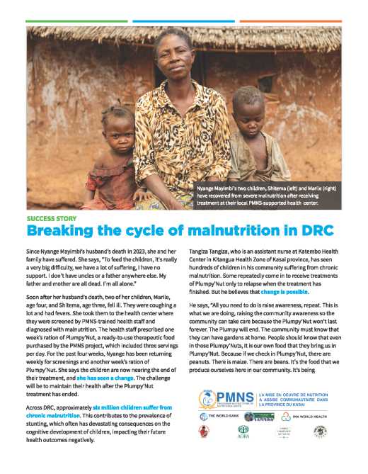 Success Story: Breaking the Cycle of Malnutrition