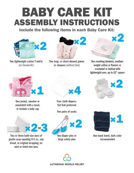 Baby Care Kit Assembly Signs
