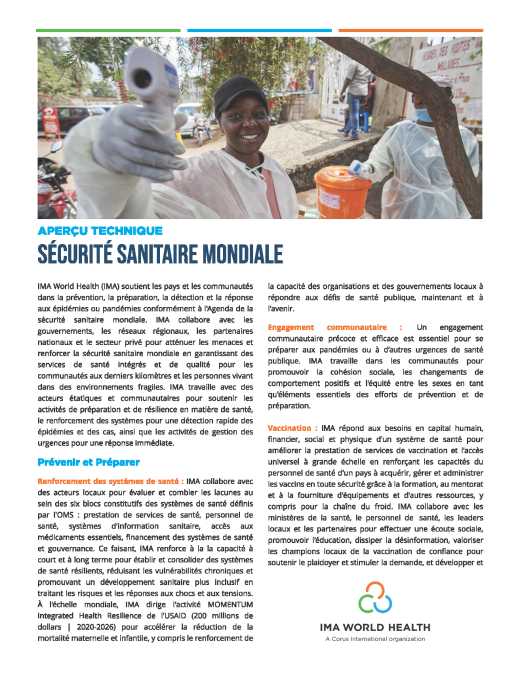 Sécurité sanitaire mondiale