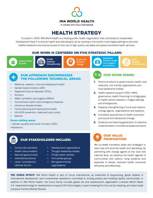 Health Strategy Framework