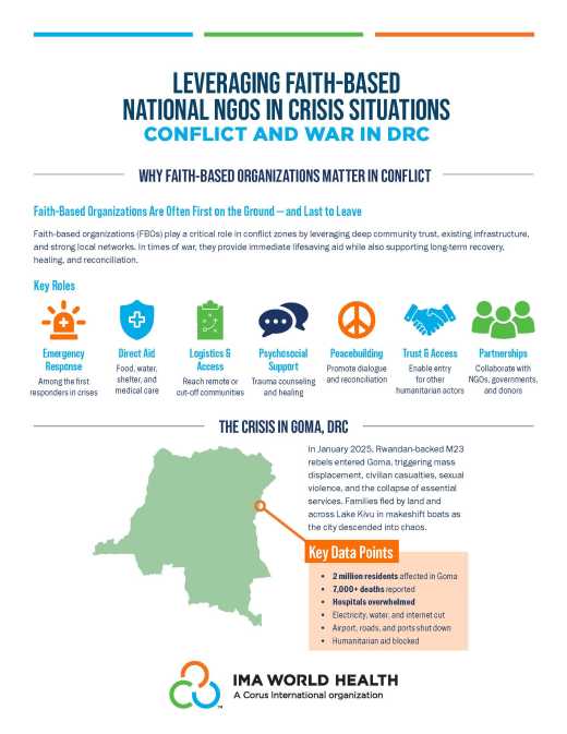Leveraging Faith-Based National NGOs in Crisis Situations: Conflict and War in DRC