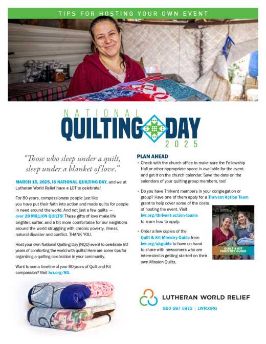 National Quilting Day 2025: Host Your Own Event Instructions