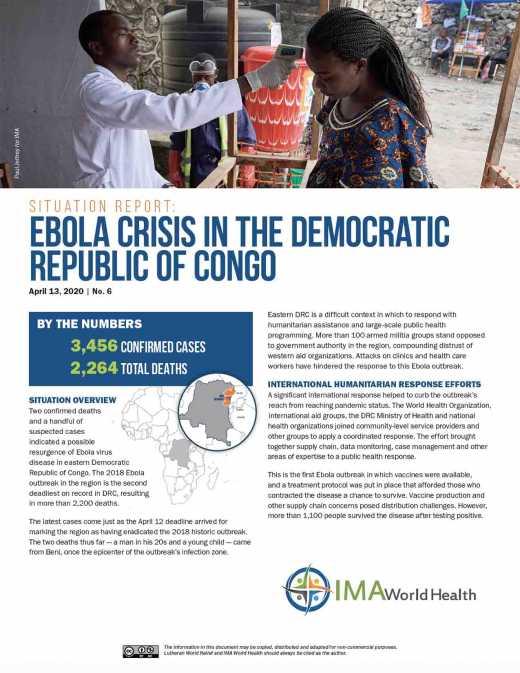 Ebola Crisis in the Democratic Republic of Congo Situation Report, No. 6
