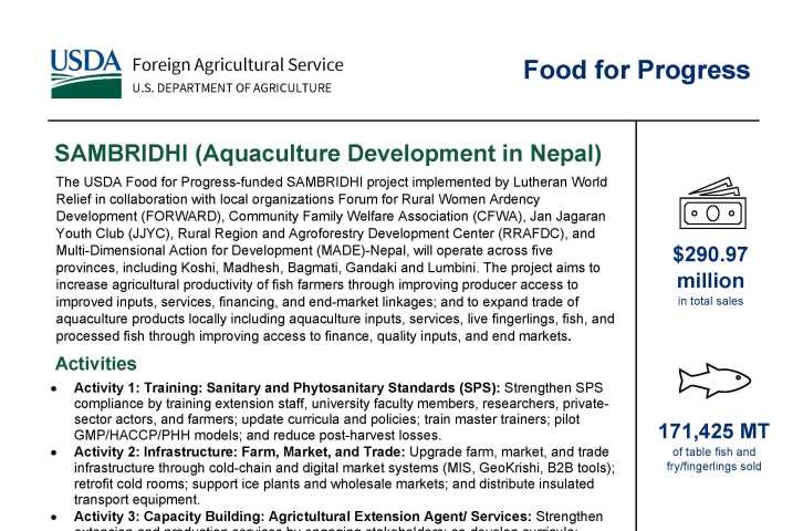 SAMBRIDHI (Aquaculture Development in Nepal)