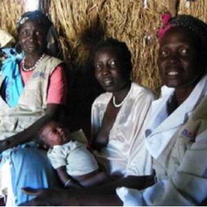 Mary and her newborn